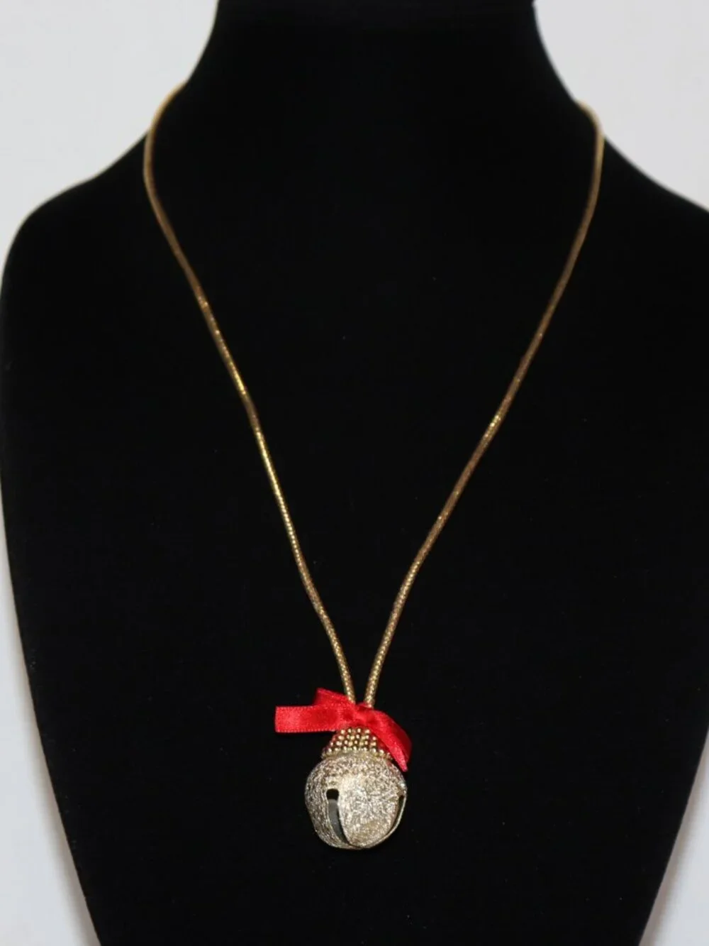 ✨ Gold Cord Bell Necklace • 30” Slip‑On • Real Bell Pendant ✨